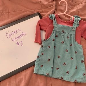 Carters 6 month dress, EUC